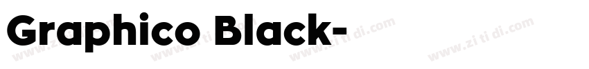 Graphico Black字体转换